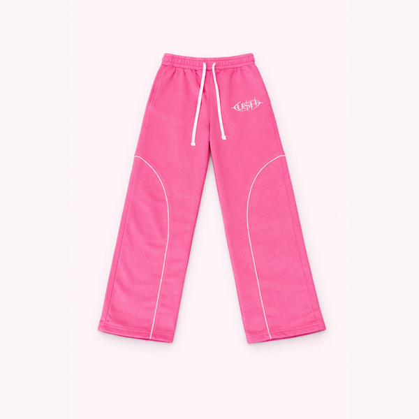 Pink Baggy Sweatpants