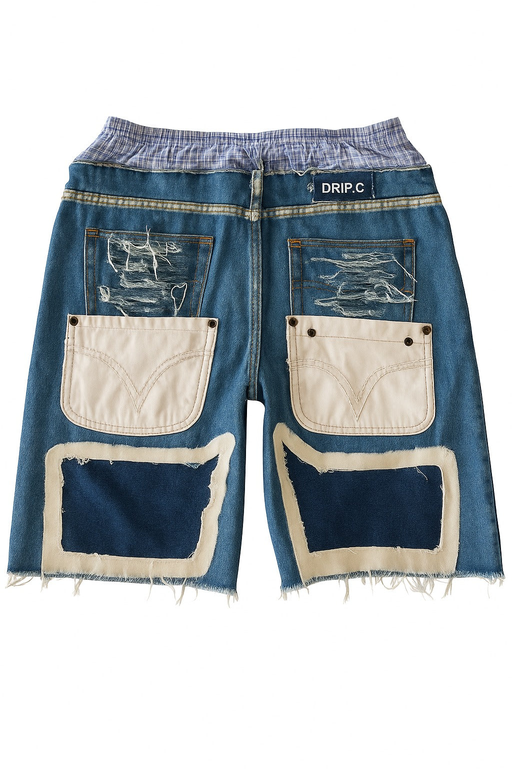 Cut-Out Denim Shorts U$H x Dipcity