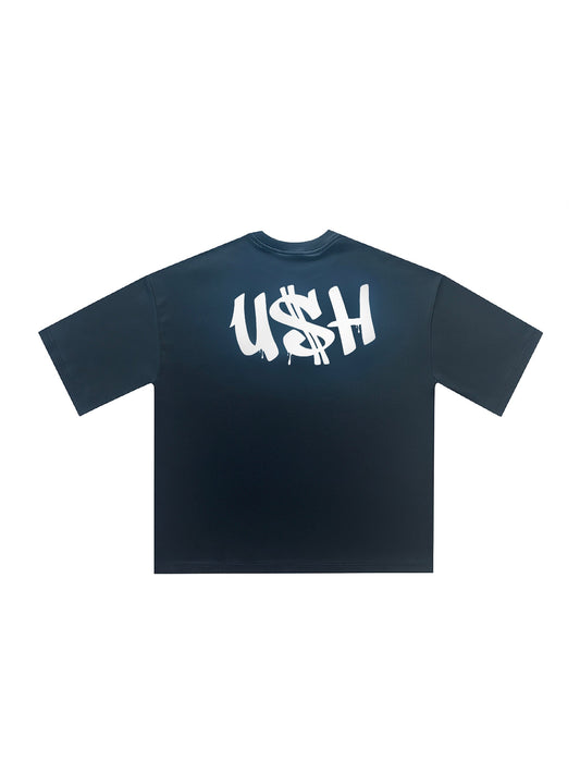 U$H x Silence tee Black U$H